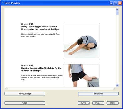 programma esercizi stretching